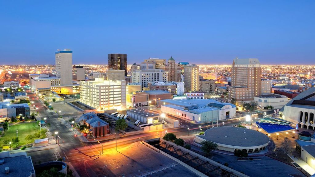 El Paso Texas Skyline at Night