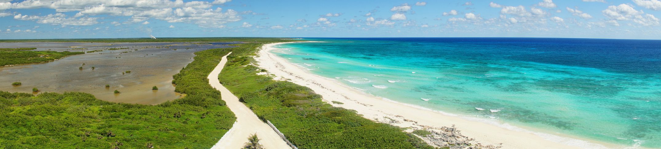 View from the lighthouse Punta Sur Ecological Park. Cozumel