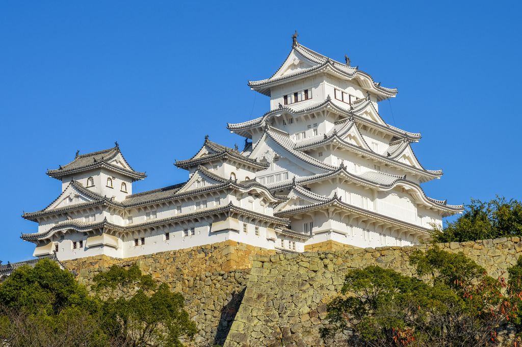 Famous Himeji Castle in Japan