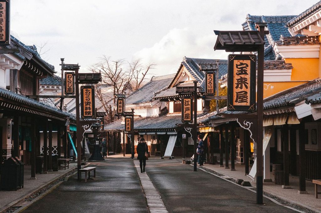 Old architecture Edo Historic Village Hokkaido, Japan