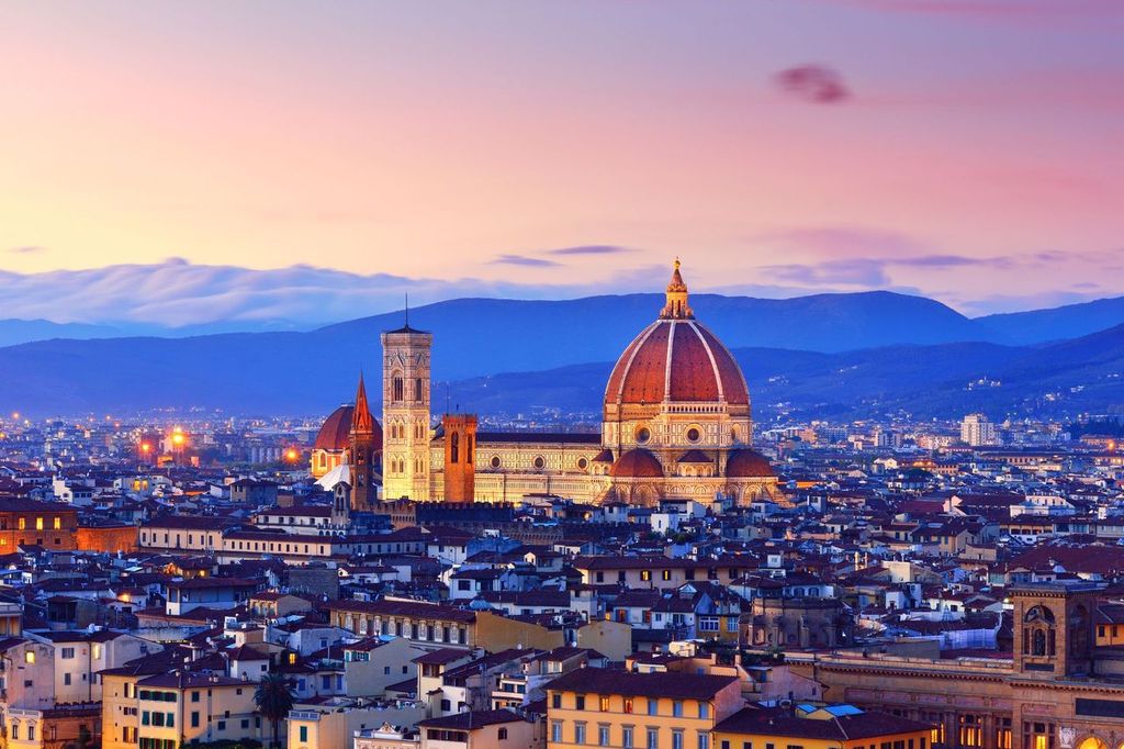 Florence Cityscape and Duomo Santa Maria Del Fiore