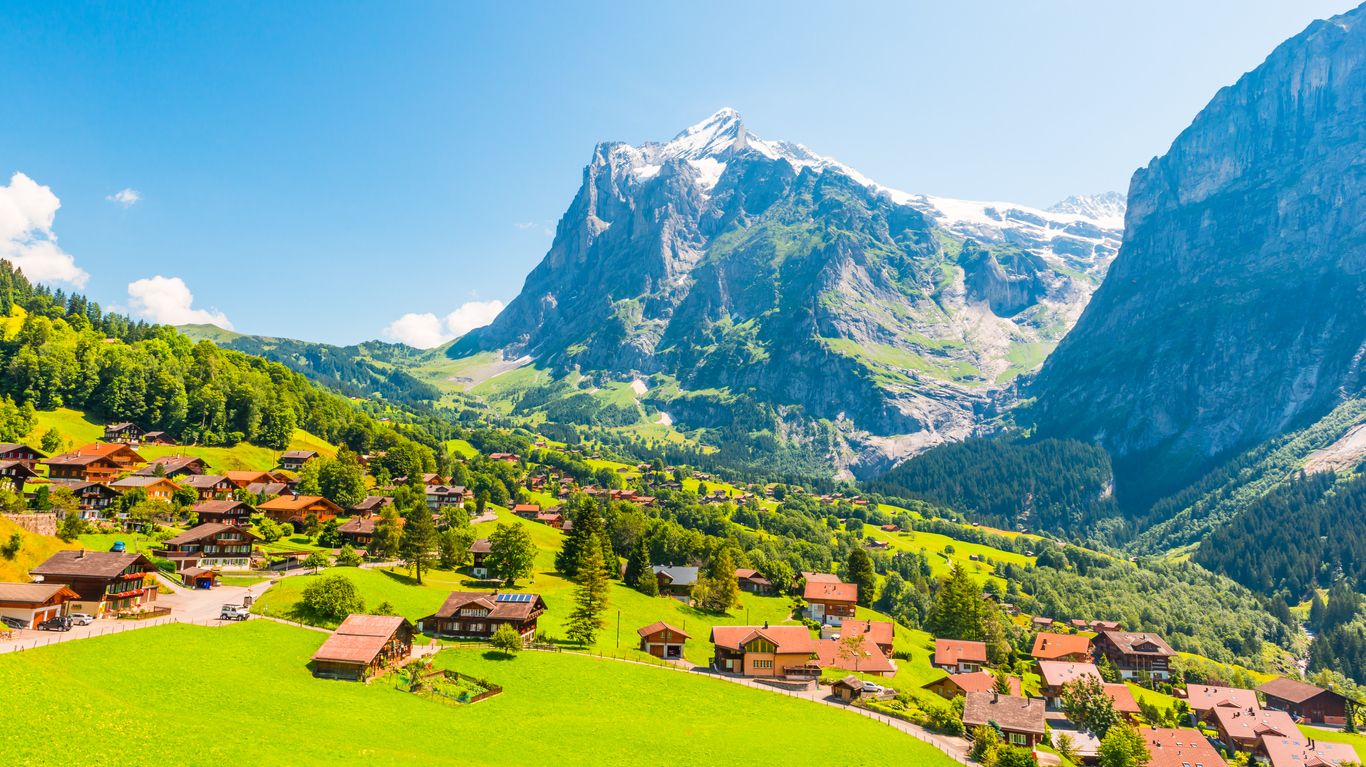 Grindelwald is a village in the Interlaken Oberhasli district in the canton of Berne in Switzerland