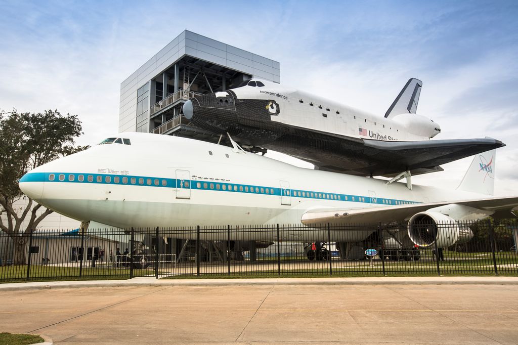 Space shuttle at Space Center Houston, Texas, USA