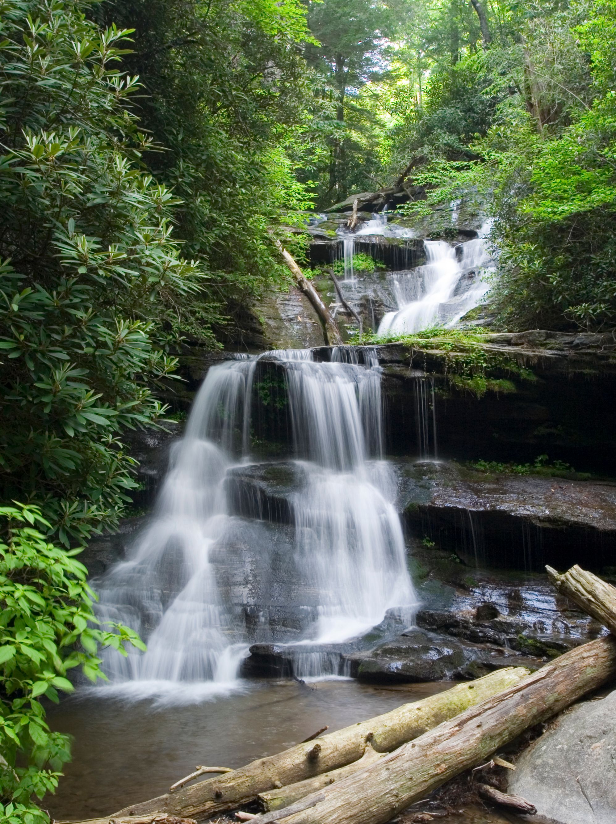 Martin Creek Falls, beautiful waterfall in North Georgia Chattahoochee national forest