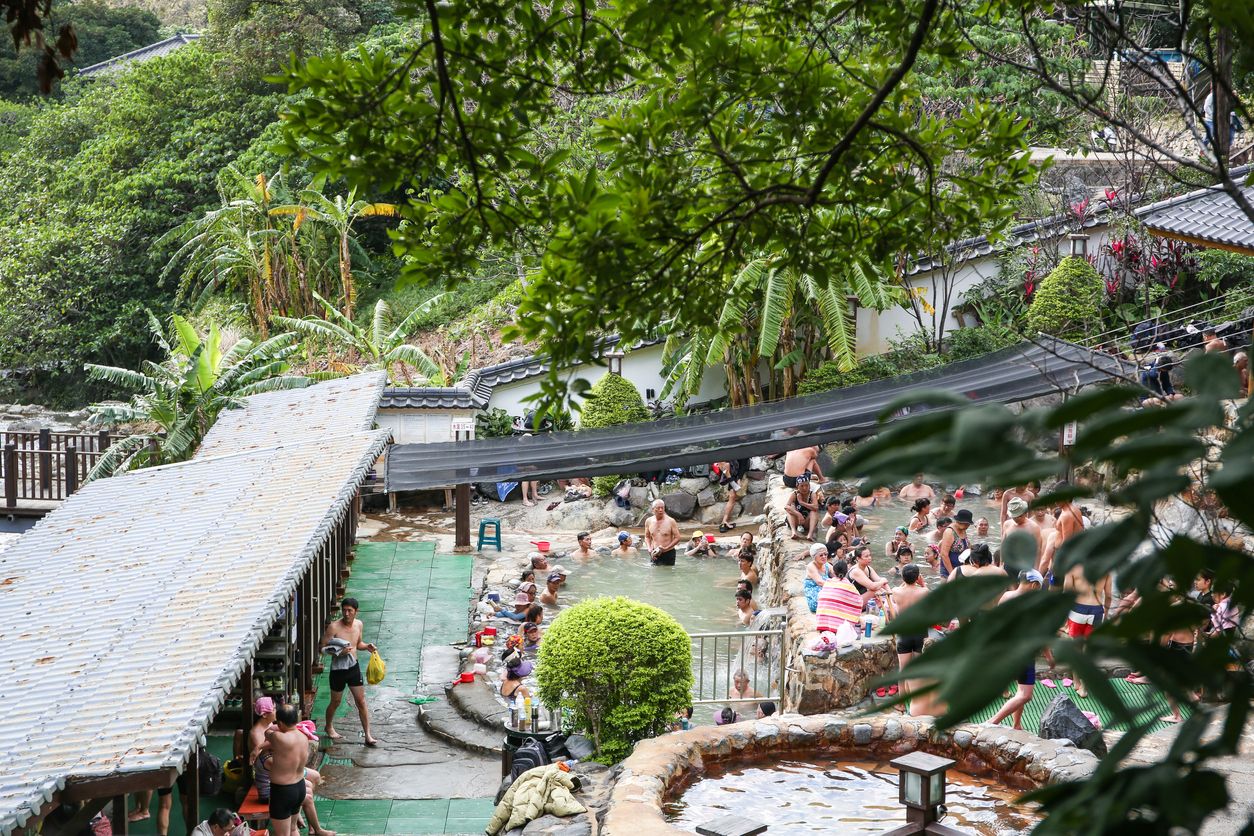 Beitou hot springs in Taiwan