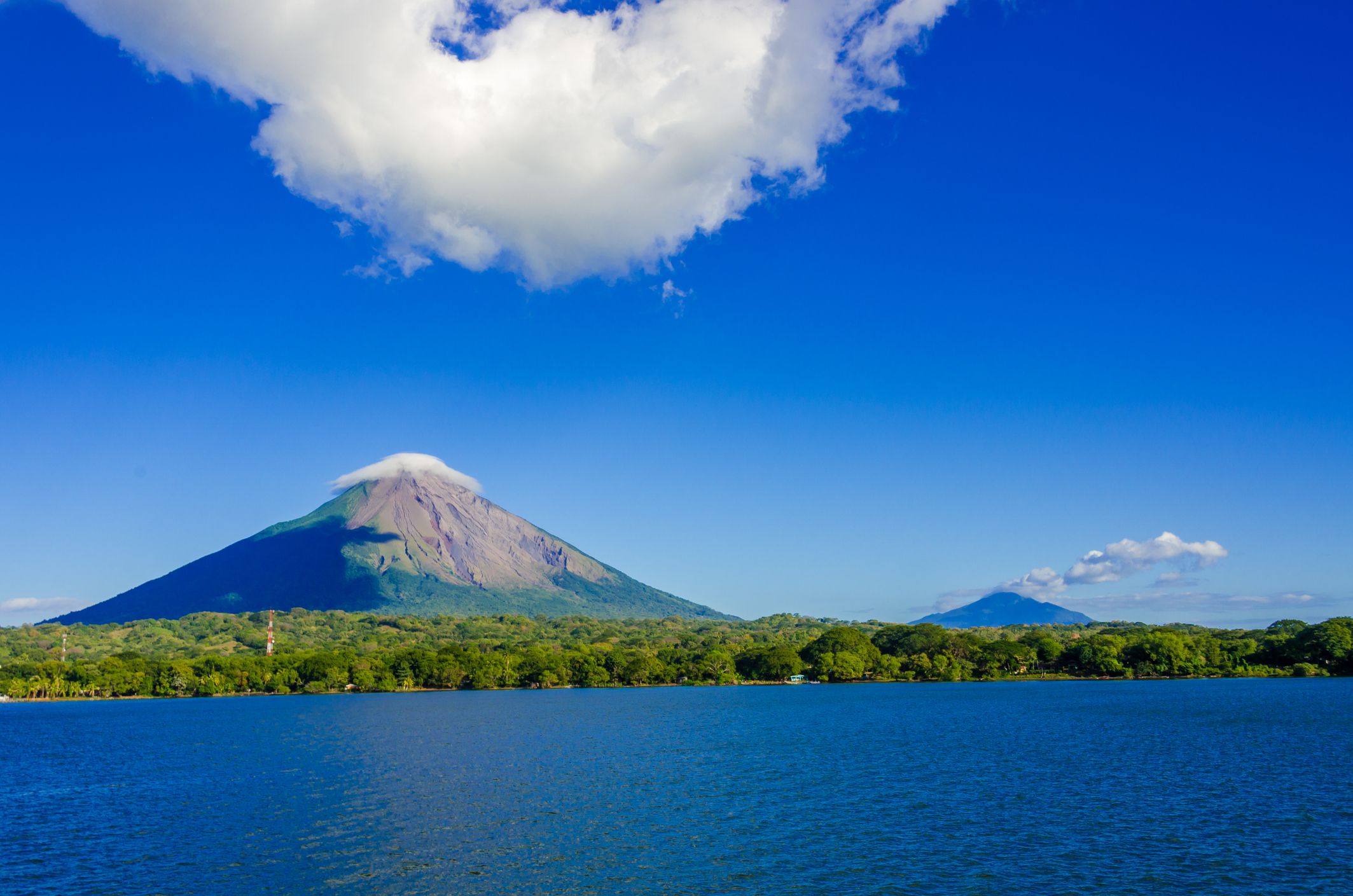 Island Ometepe with volcano in Nicaragua