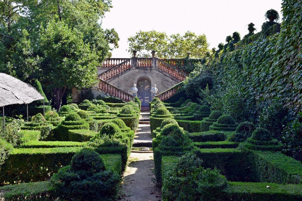 Horta Labyrinth Park in Barcelona, Spain