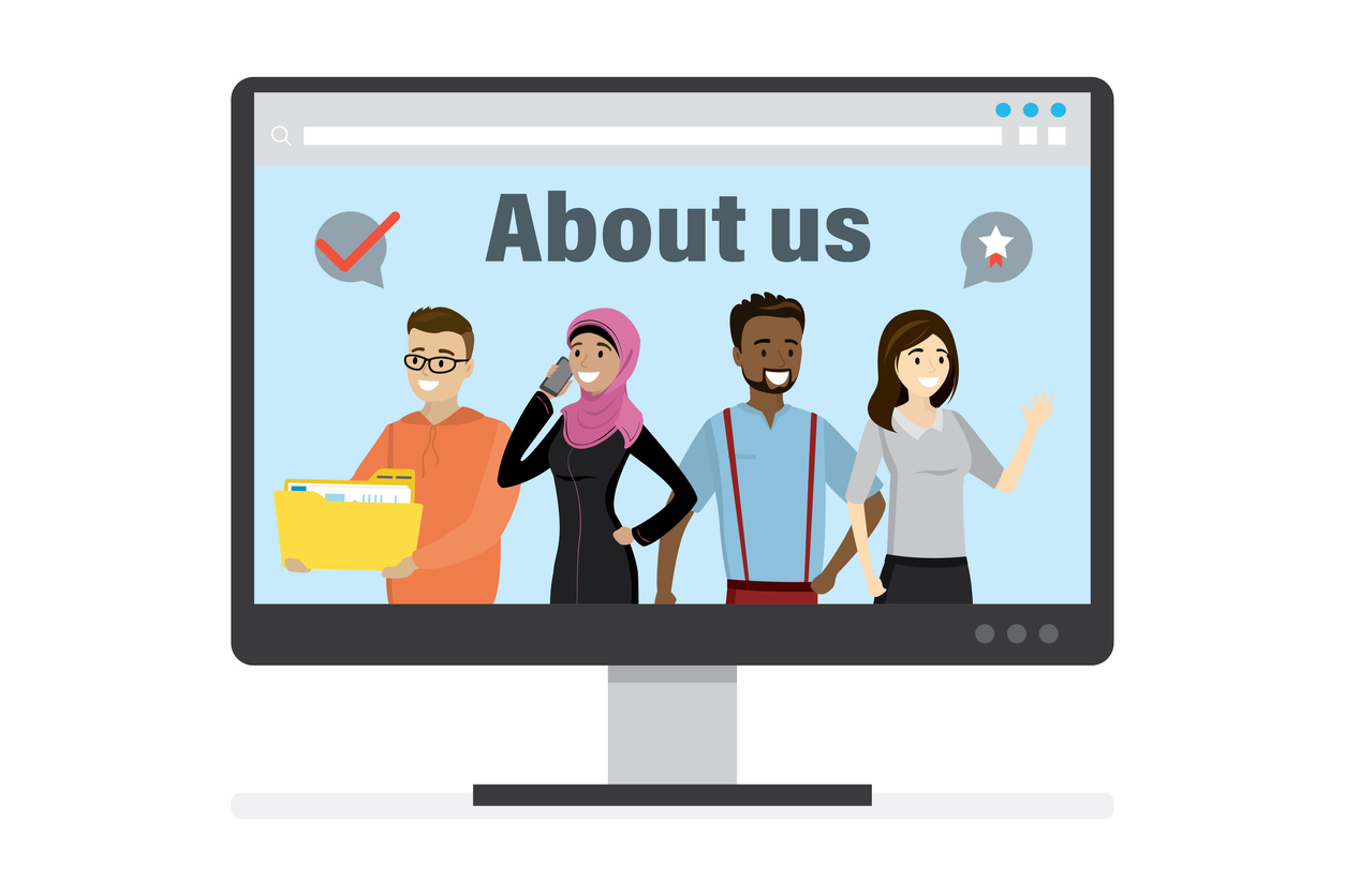 About Us Section on Website