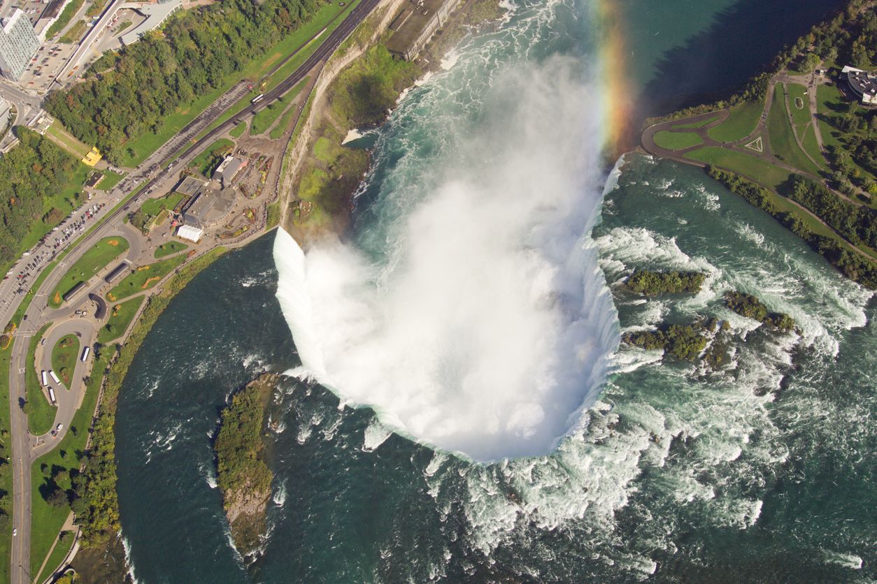 Aerial view of Niagara Falls