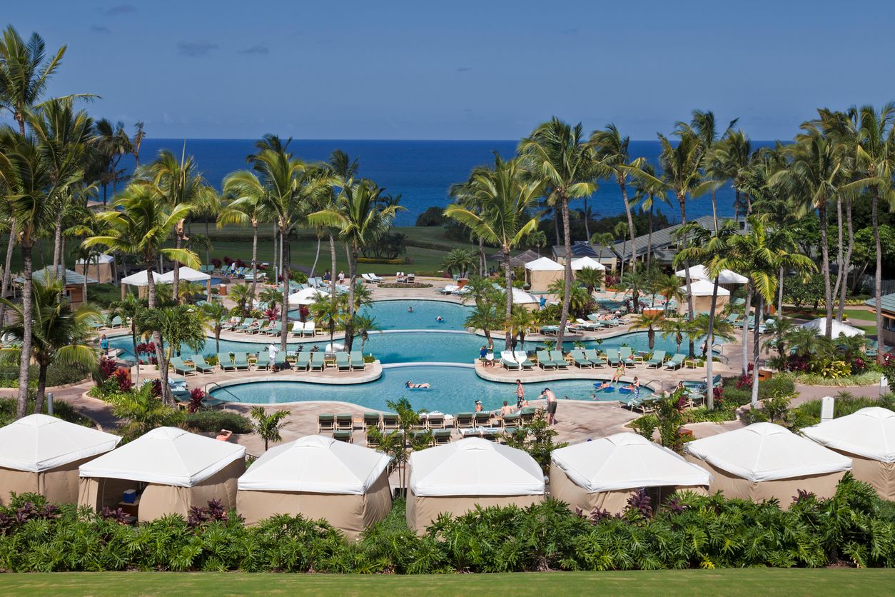 Swimming pool at the Ritz-Carlton in Kapalua Maui, Hawaii, USA