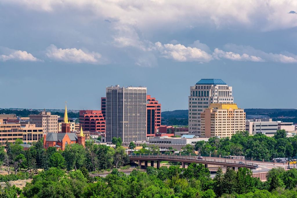 Colorado Springs downtown skyline