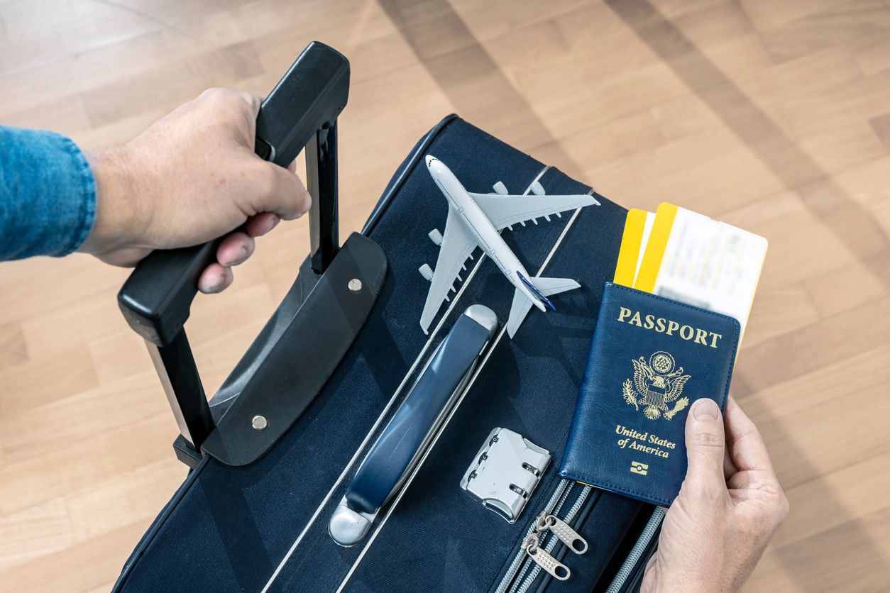 Passenger holding a US Passport