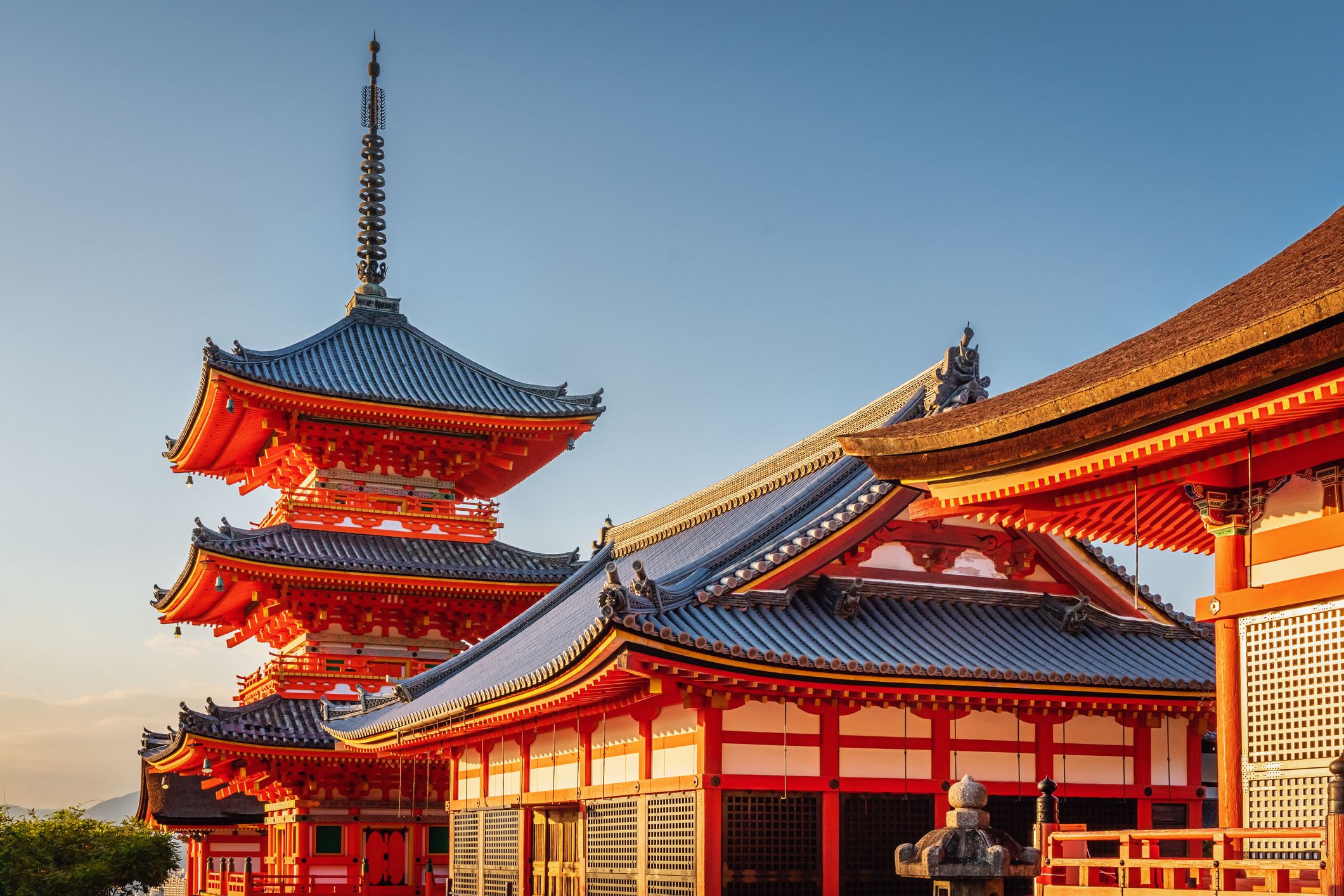 Kiyomizu-dera Pagoda in Kyoto, Japan