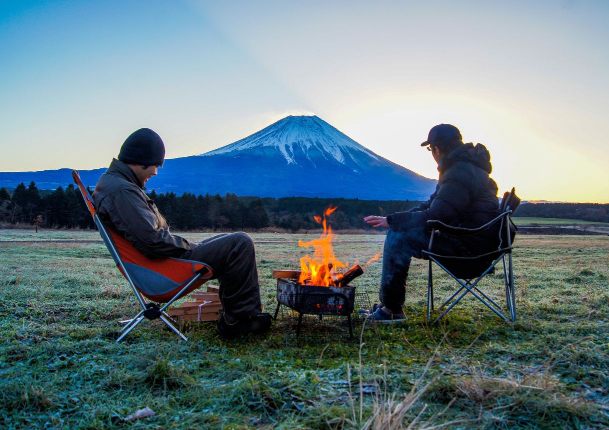 Camping at the foot of Mt.Fuji