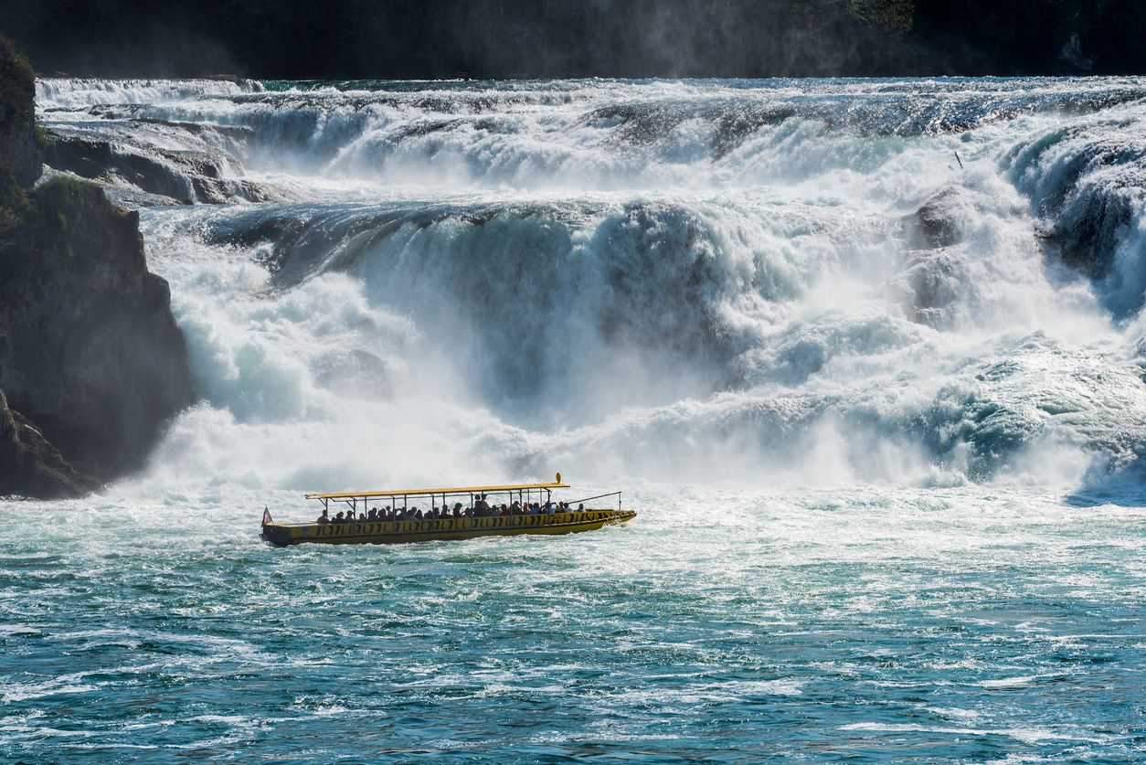Rhine Falls in Schaffhausen, Switzerland