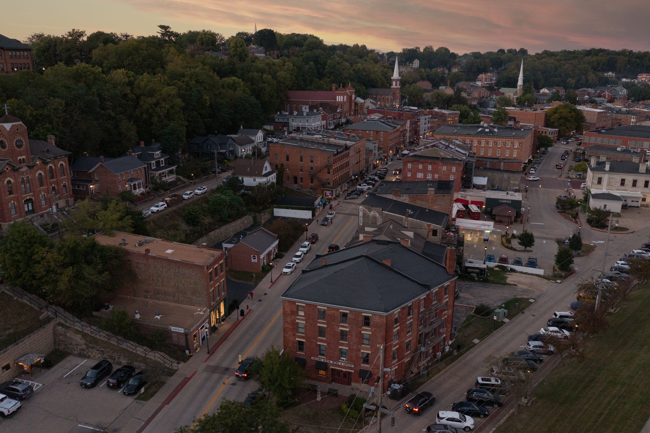 Historic lead mining town of Galena, Illinois