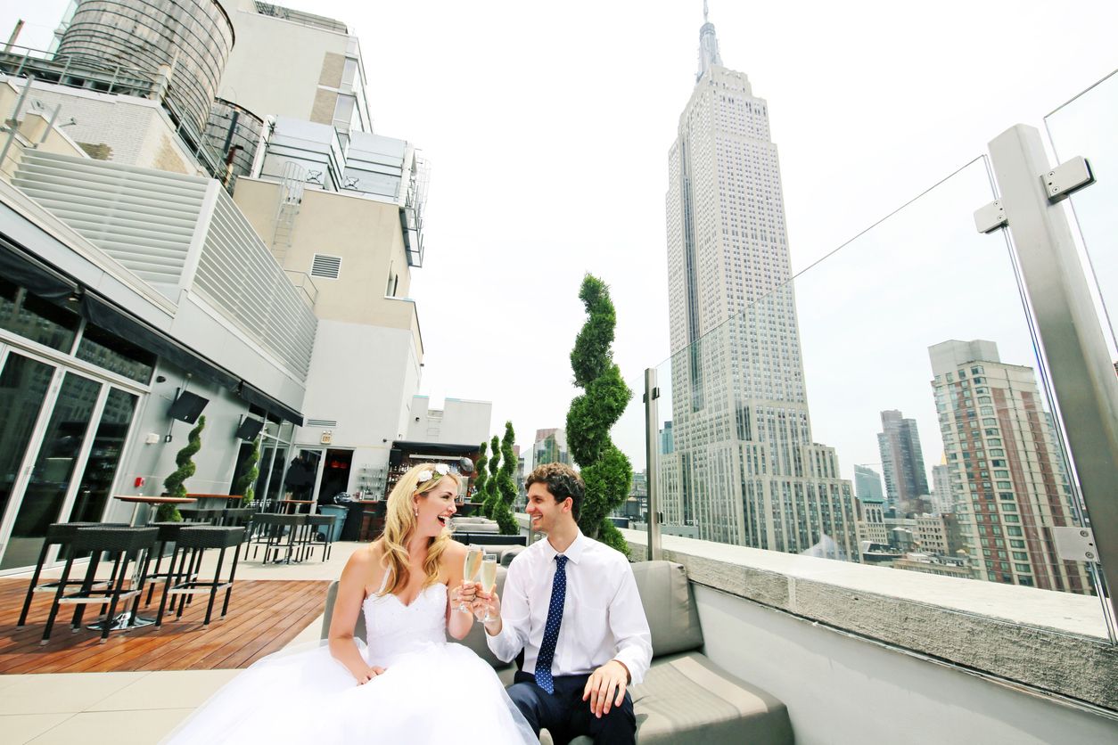 Empire State Building Wedding Photo