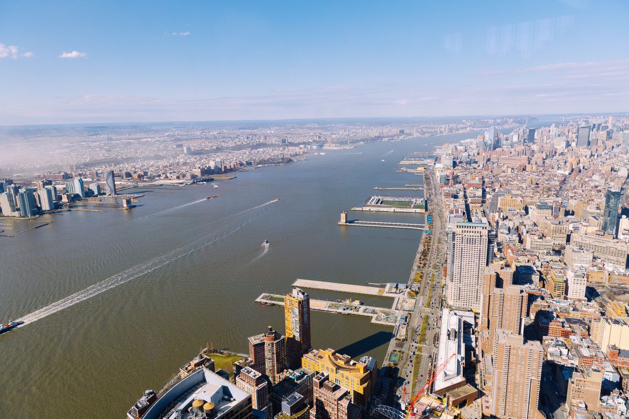 taken from the One World Observatory in New York City, NY.
