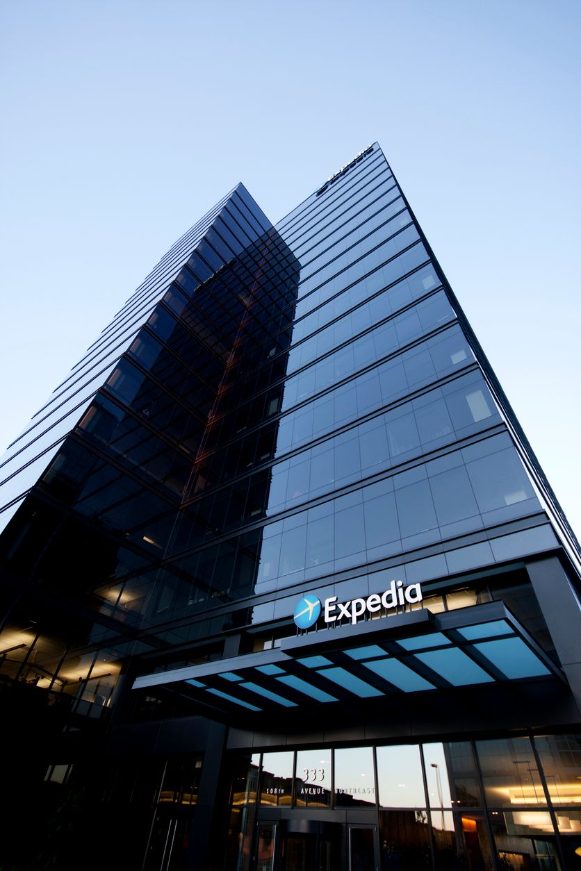 Expedia Sign and Building