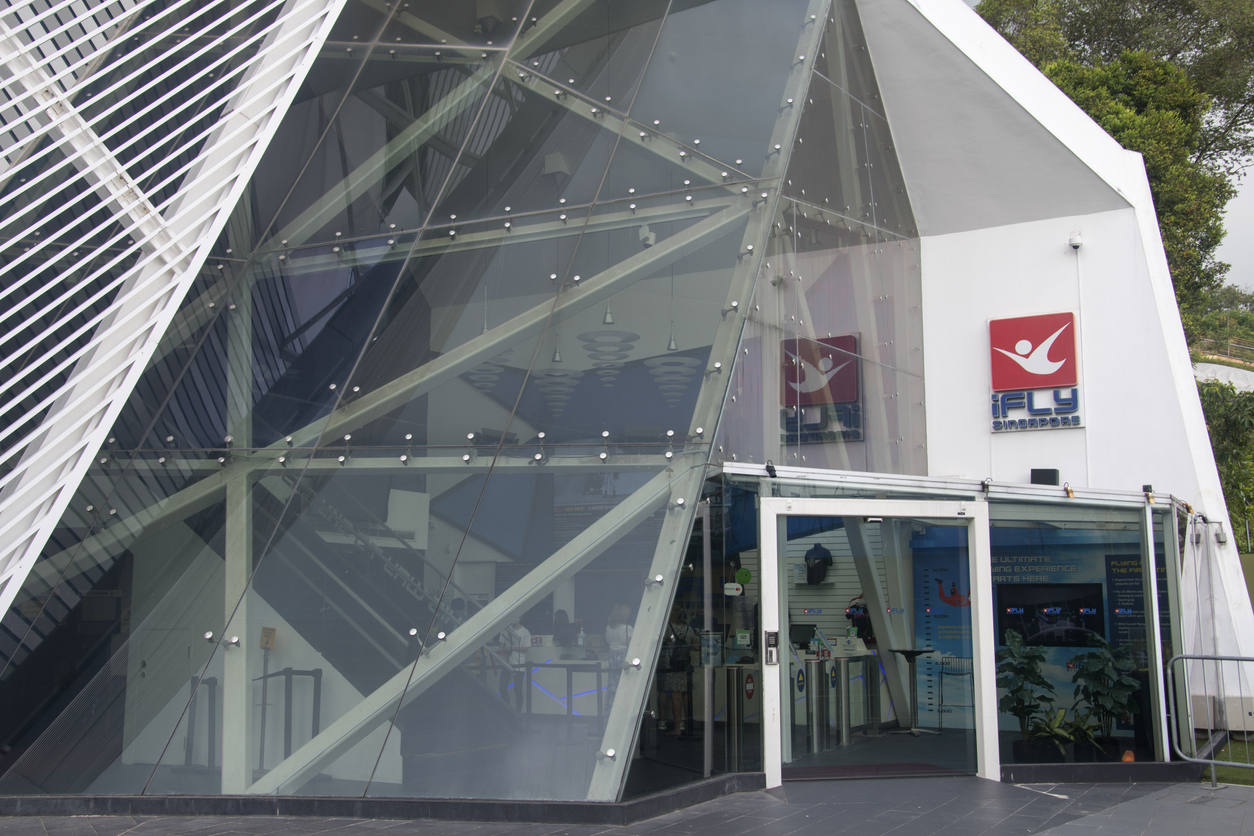 IFly Indoor Skydiving located in Sentosa island