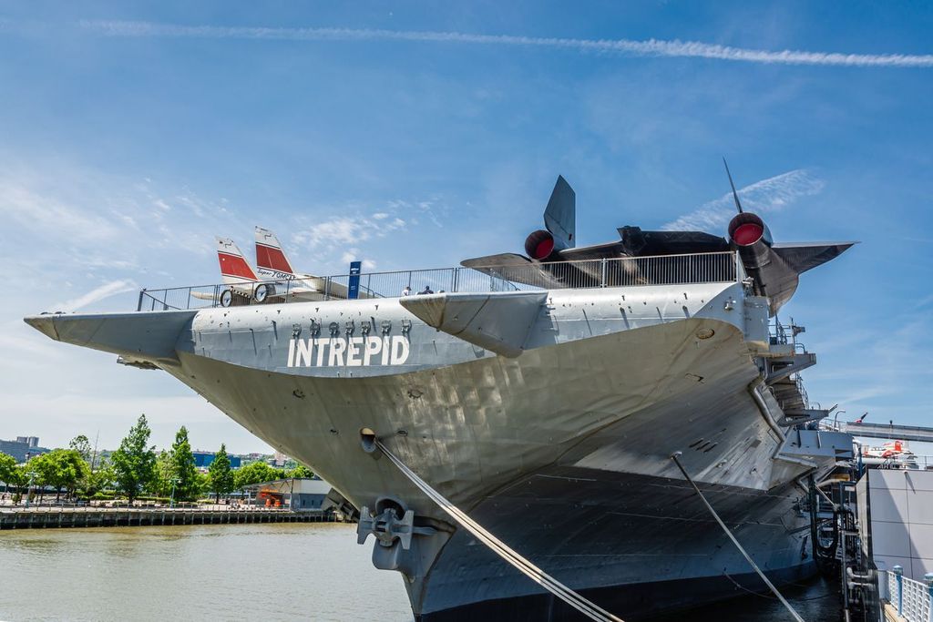 The Intrepid Sea, Air & Space Museum includes a stealth bomber.