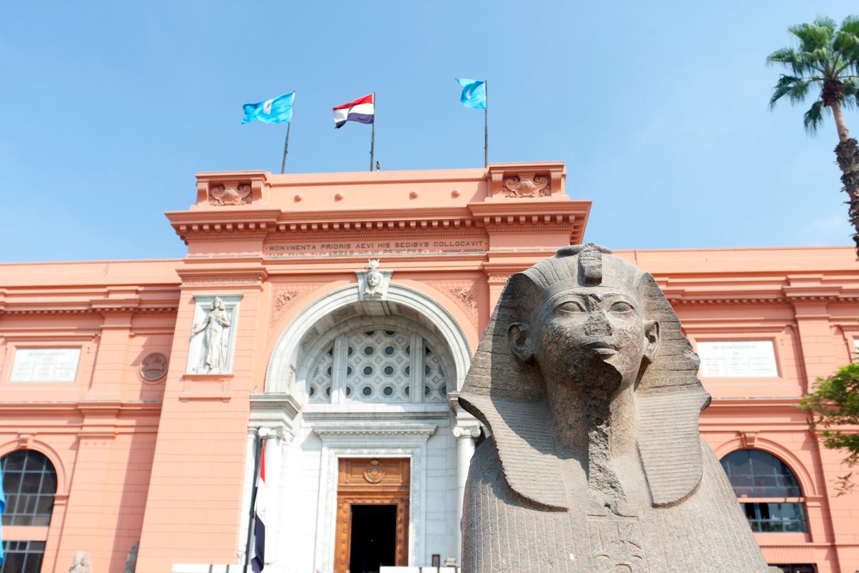 Entrance to the Egyptian Museum, Cairo, Egypt