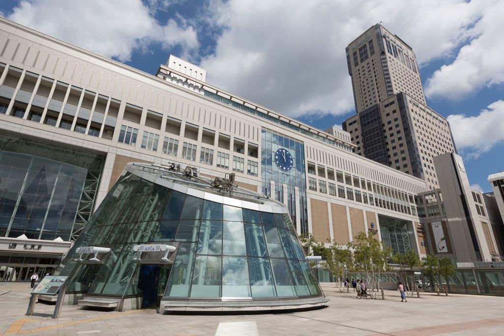 Sapporo Station and JR Tower in Hokkaido, Japan