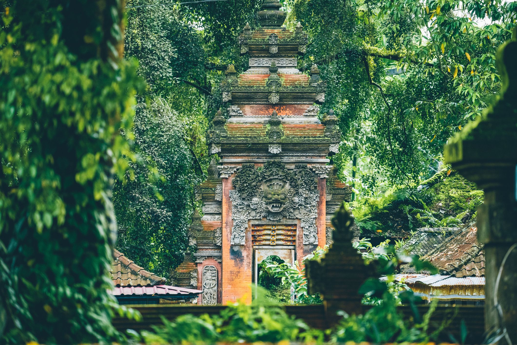A gate in the Tirta Empul temple, Bali, Indonesia