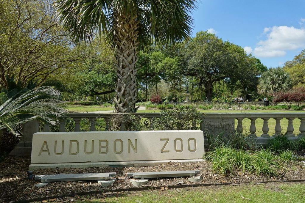 The entrance to Audubon Zoo in New Orleans Audubon Park