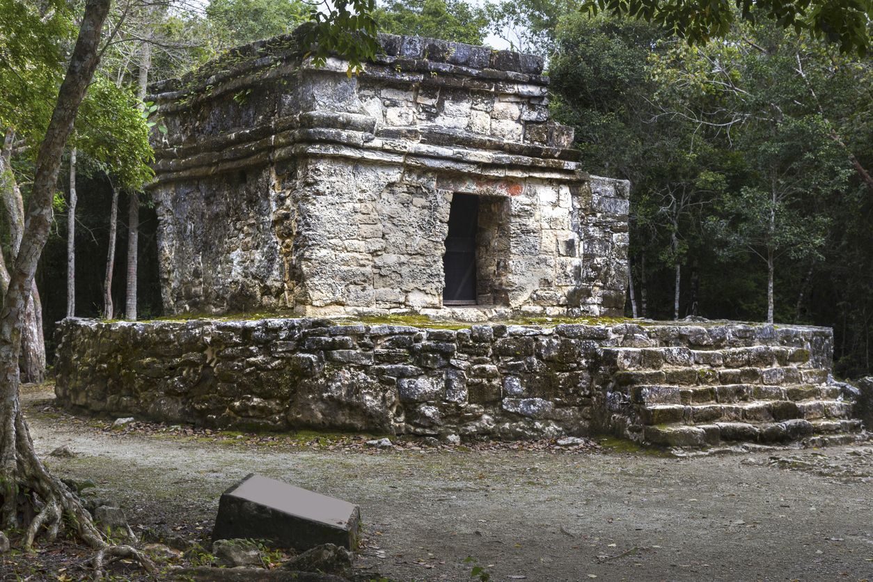 San Gervasio Archeological Site Mayan Ruins Cozumel Mexico