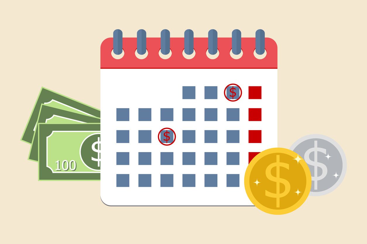 On time payment concept