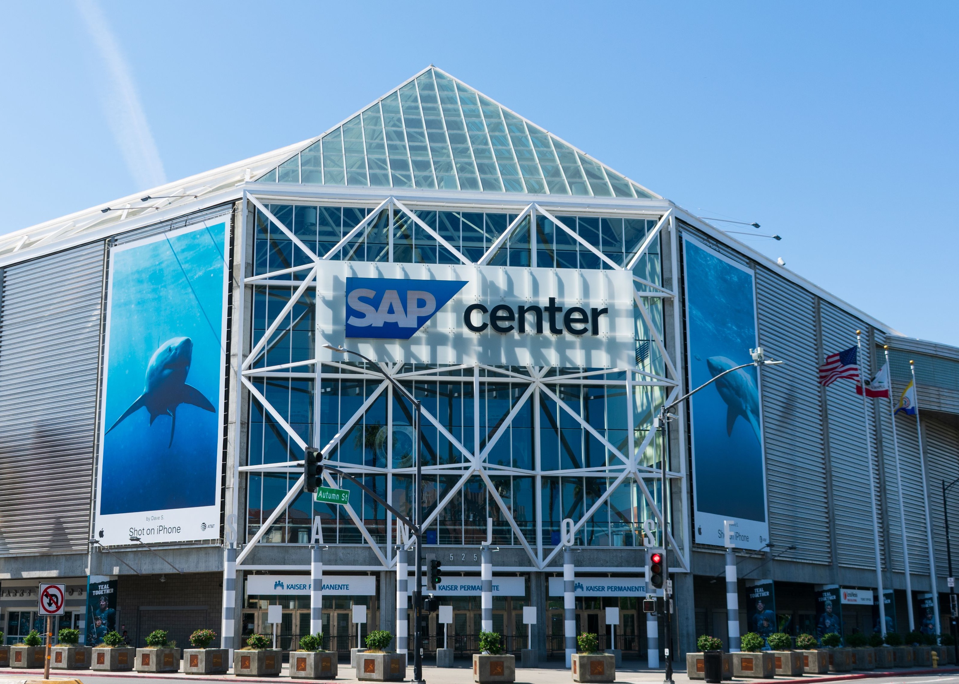 SAP Center indoor arena exterior