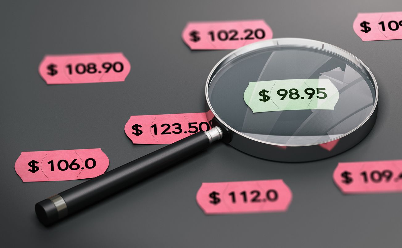 Lowest Prices under a magnified glass