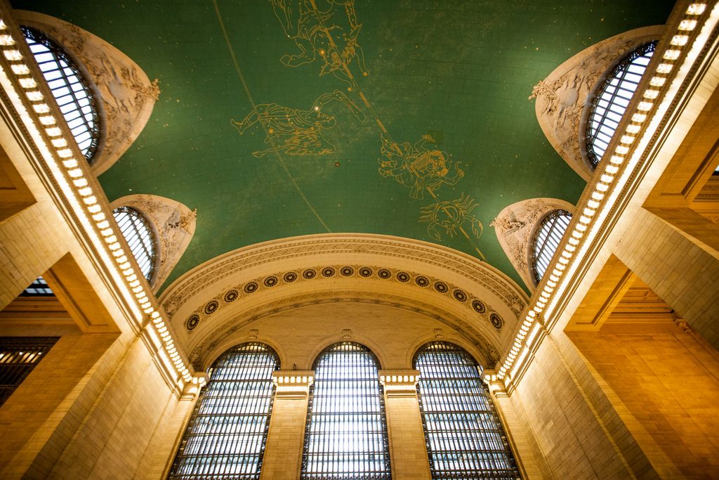 Grand Central Station Ceiling and Windows.