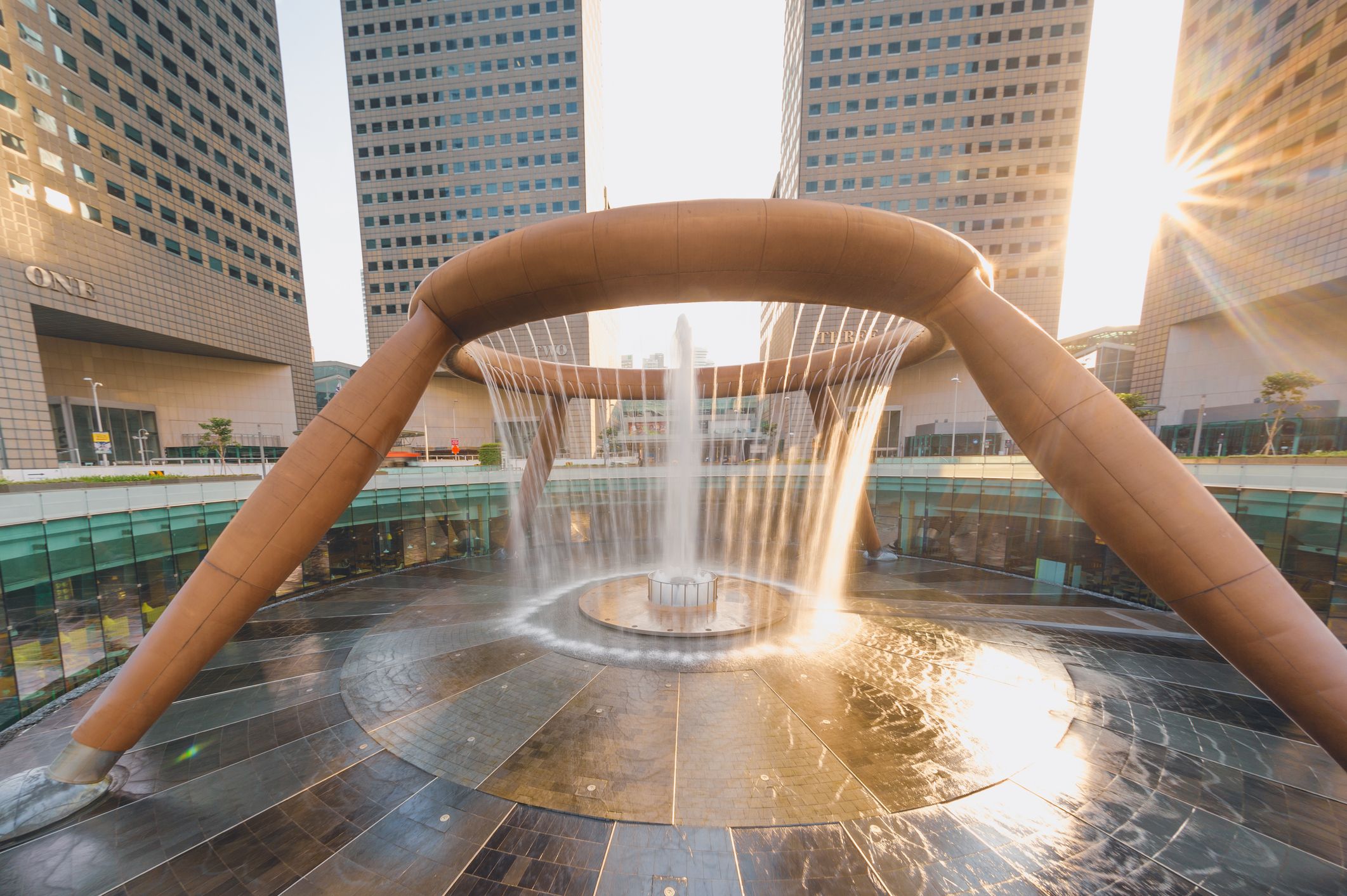 Suntec Fountain of Wealth landmark of Singapore