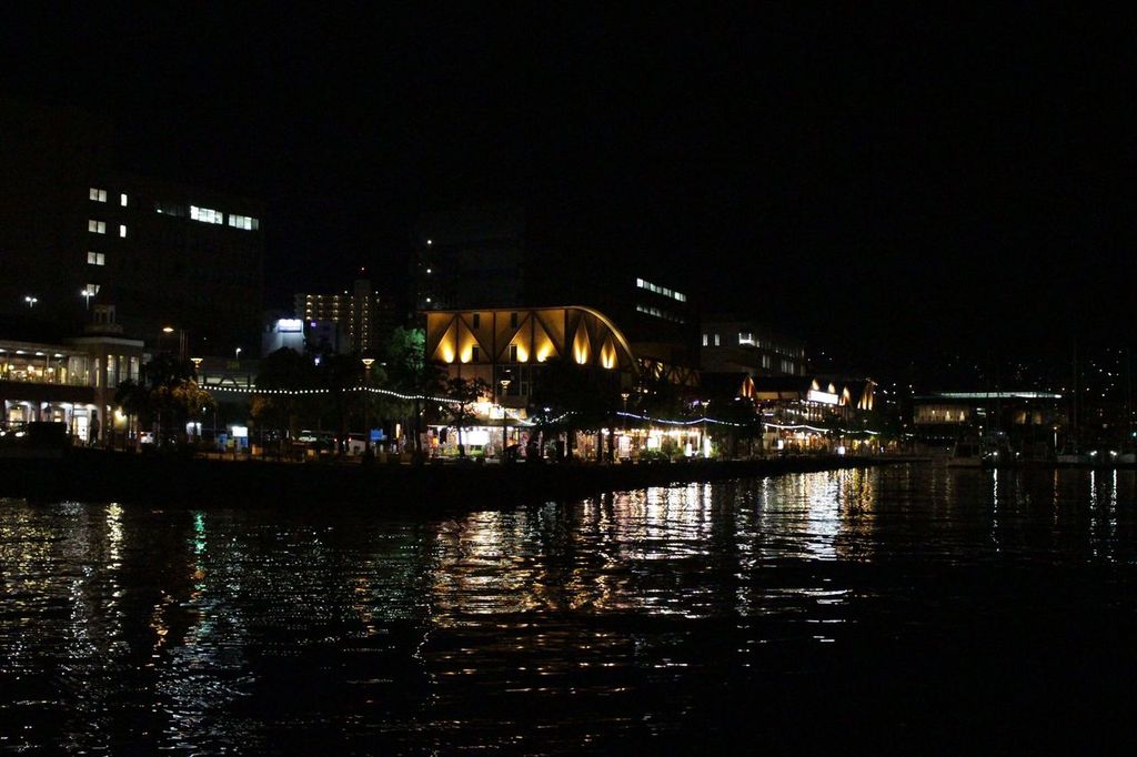 The bars and restaurants around Nagasaki Dejima Wharf