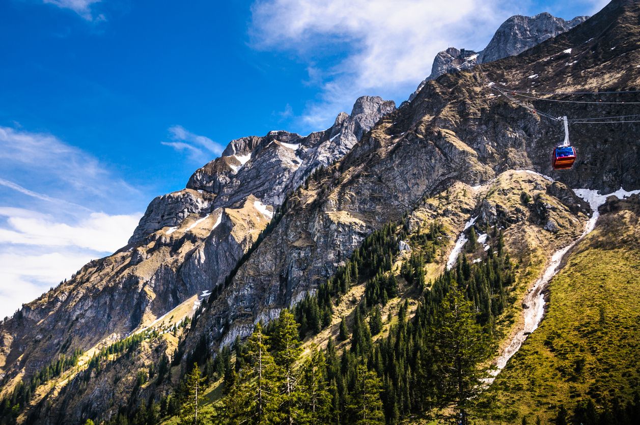Tramway up Mount Pilatus, Switzerland