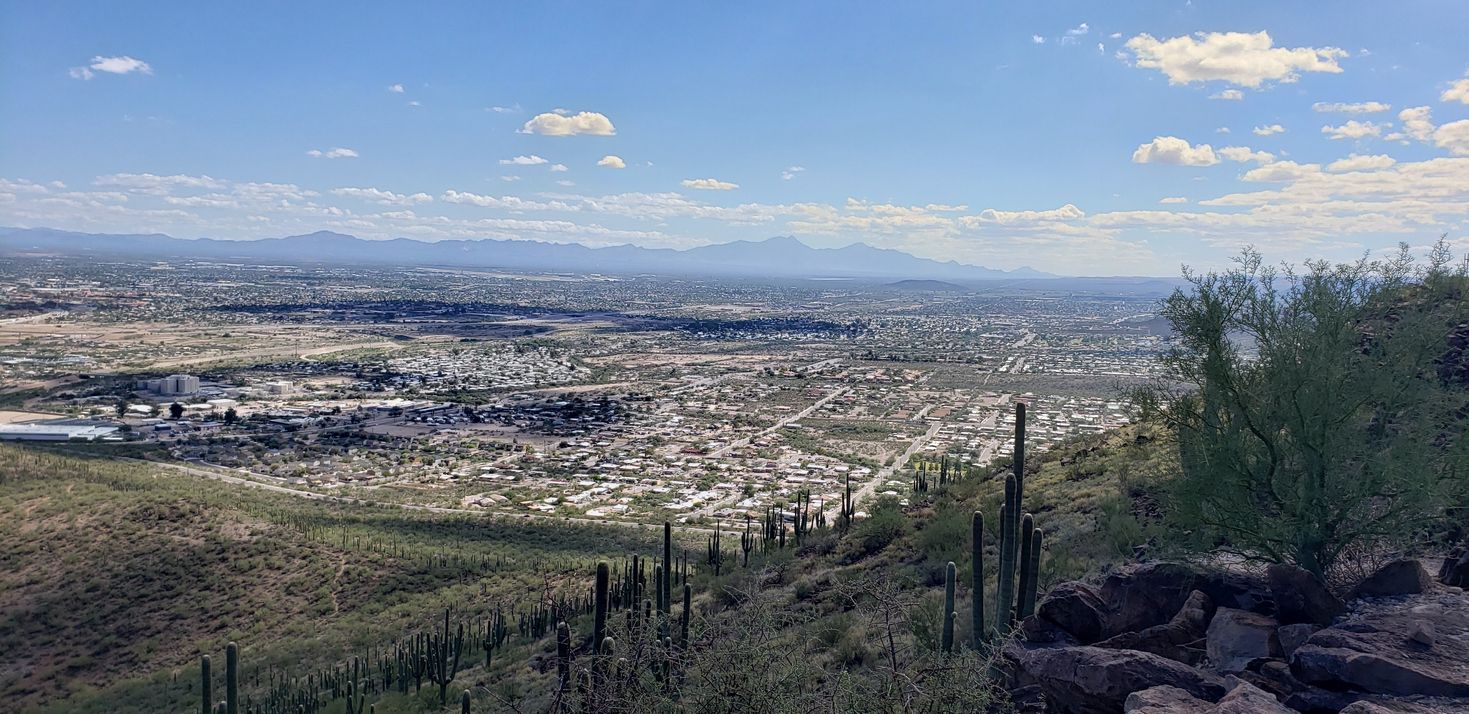 Tumamoc Hill view of Tucson, Arizona