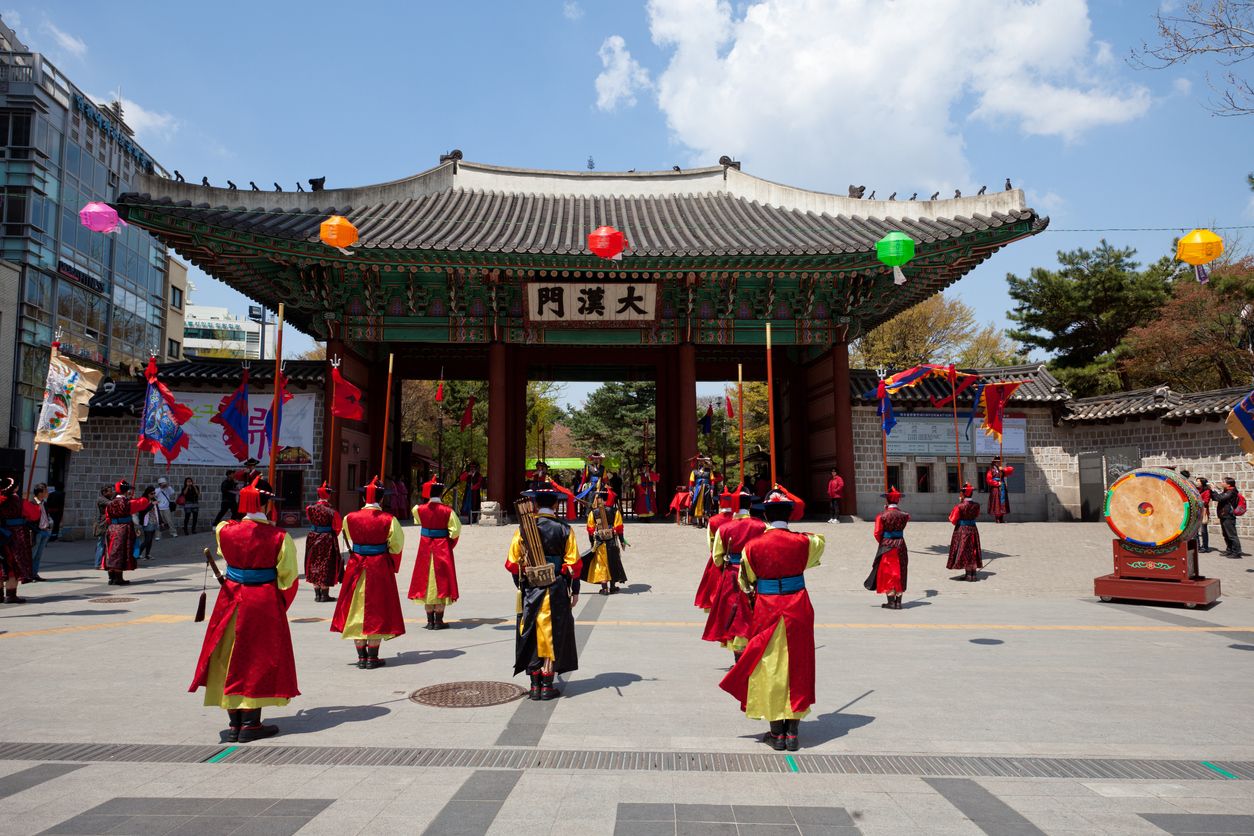 Changing the guards ceremony, Seoul, South Korea