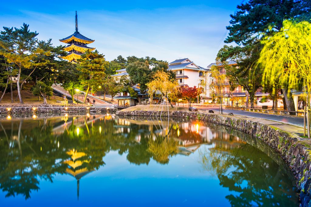 Nara, Japan at Sarusawa Pond