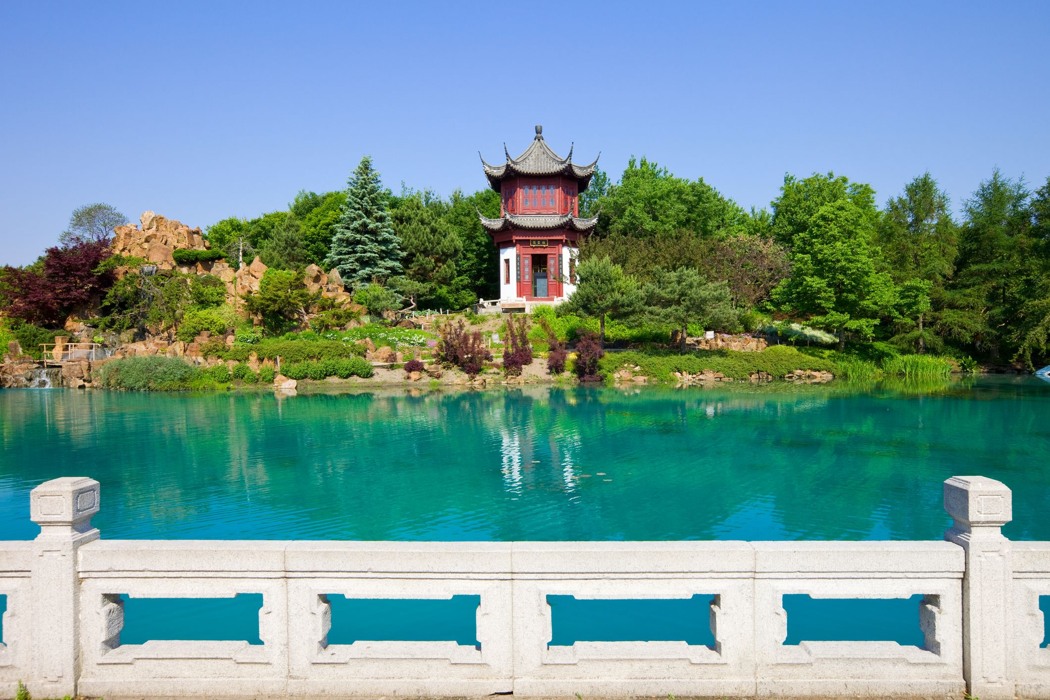 Chinese Garden in the Botanical Garden of Montreal, Canada