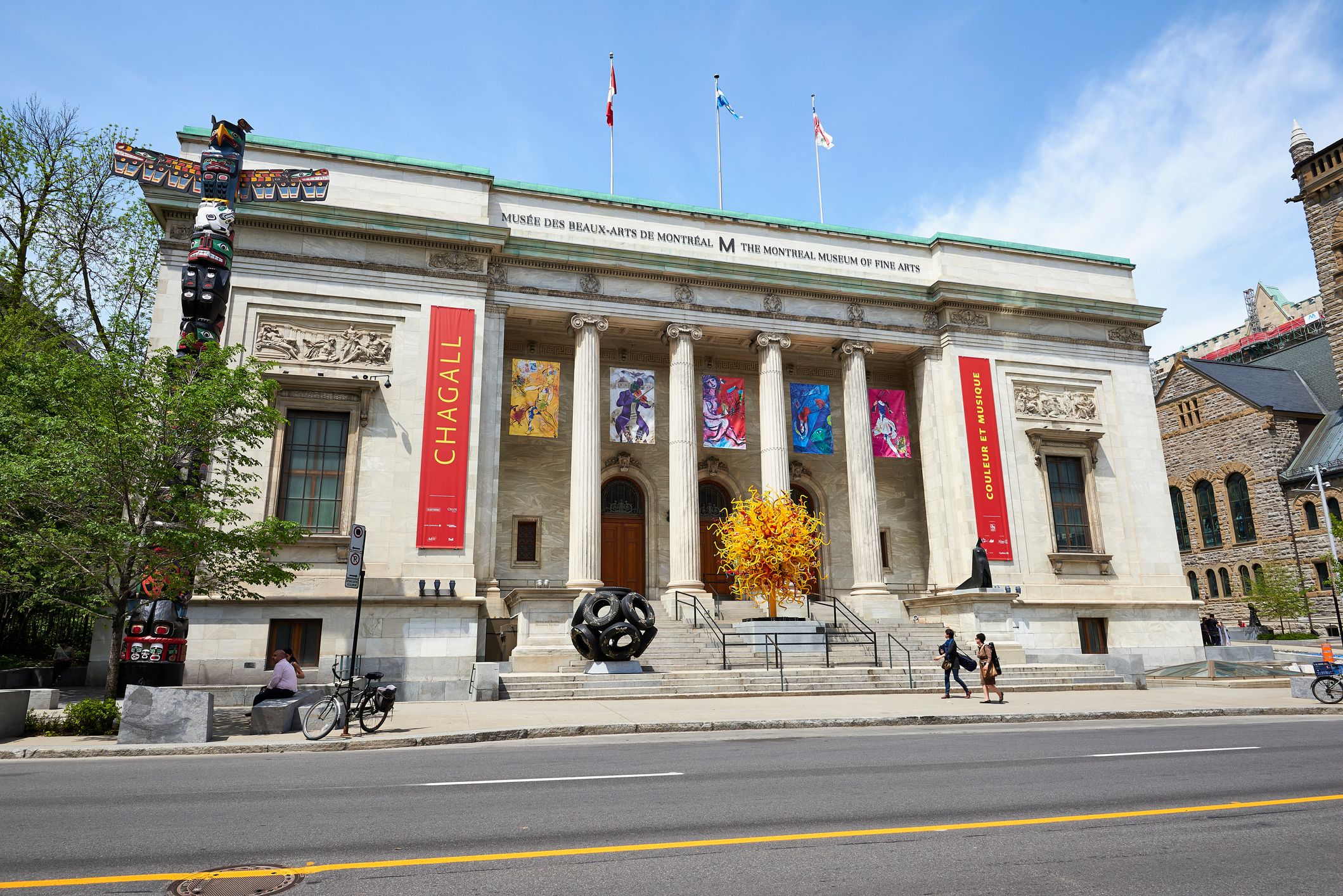 The Facade of the Montreal Museum of Fine Art