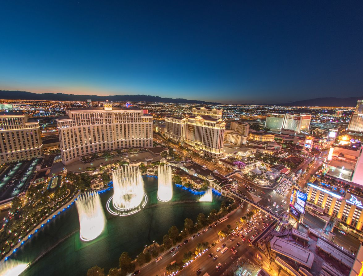  Las Vegas Strip at Sunset.