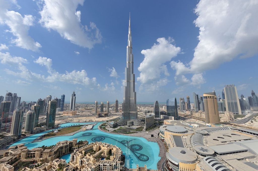 Burj Khalifa standing tall in Dubai