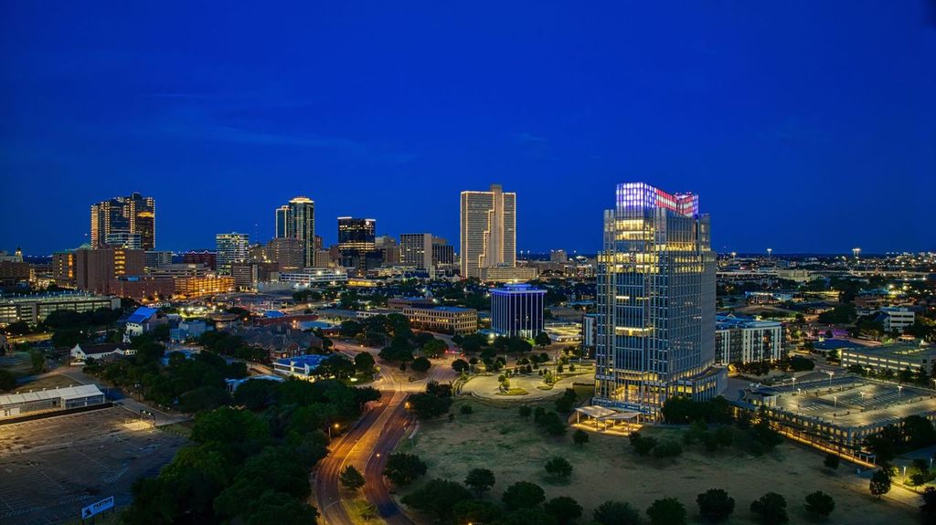 Downtown Fort Worth, Texas a twilight