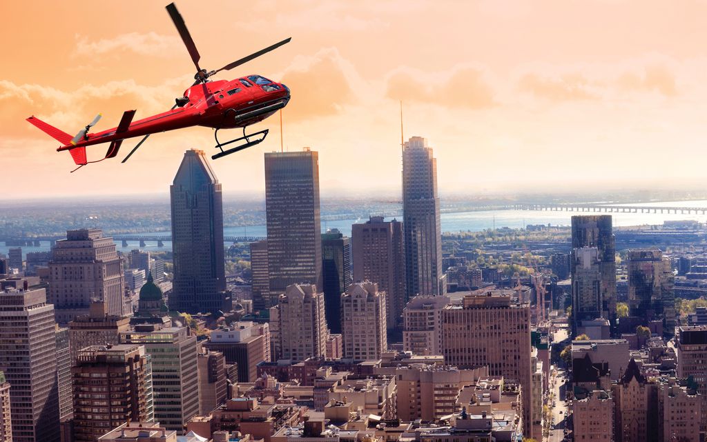 Helicopter tour over Montreal
