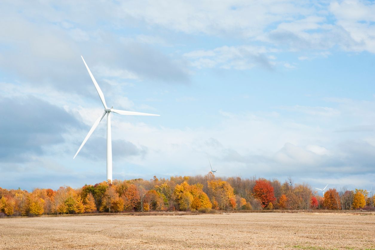 Wind Turbines on Wolfe Island, Kingston, Ontario, Canada