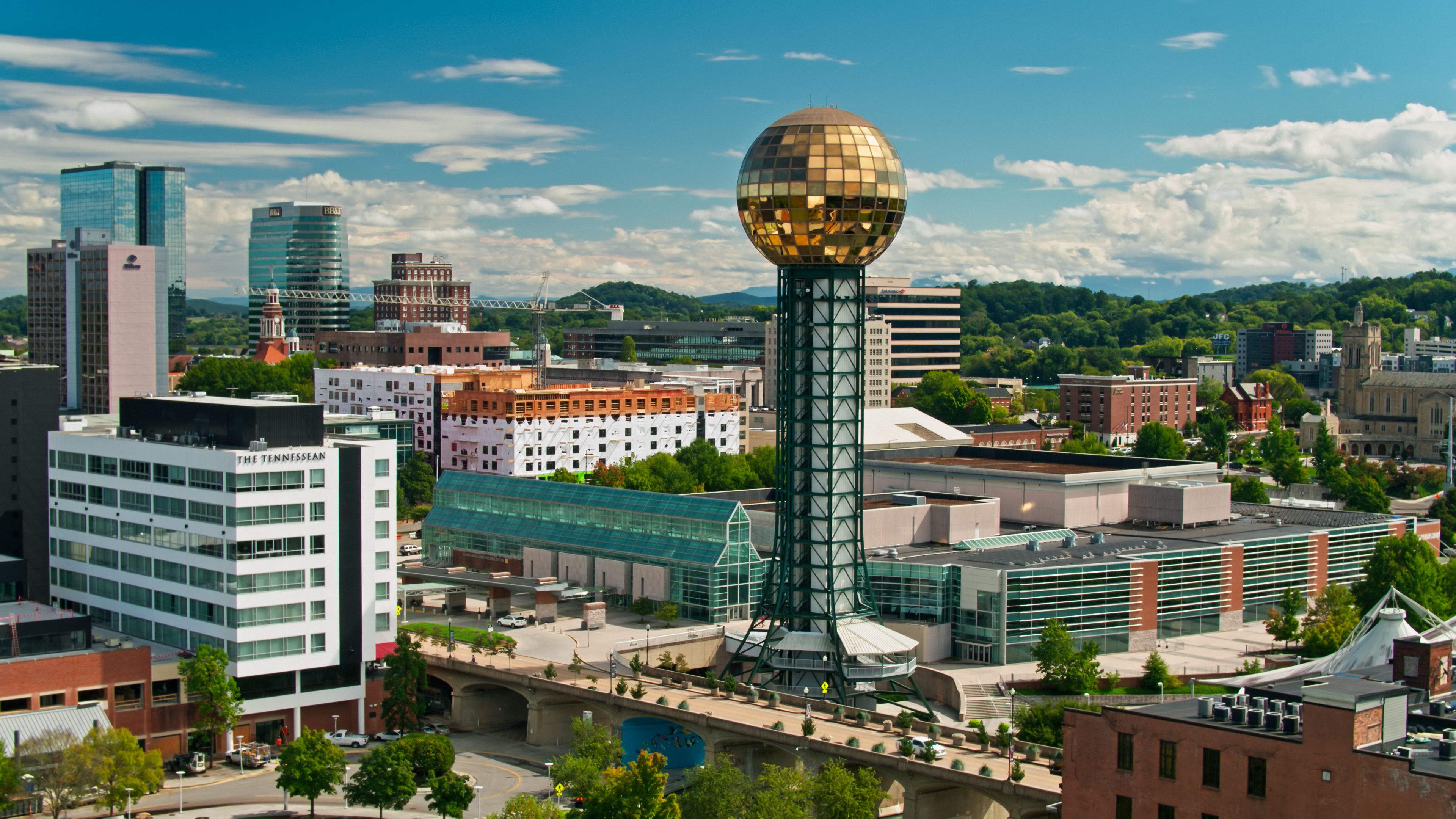 Morning Sunlight on the Sunsphere in Knoxville, TN