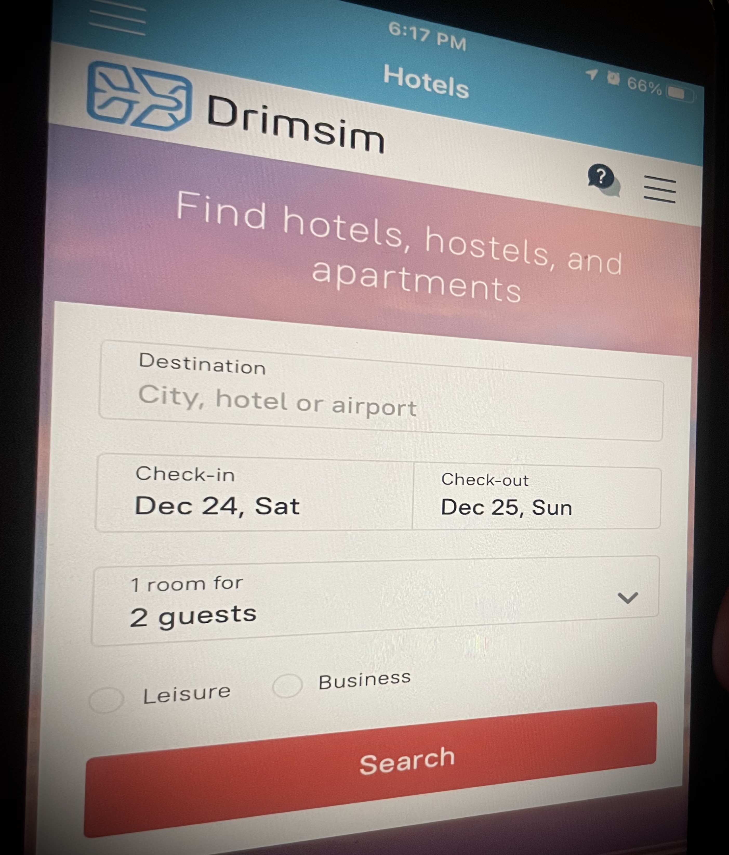 DrimSim Mobile Site