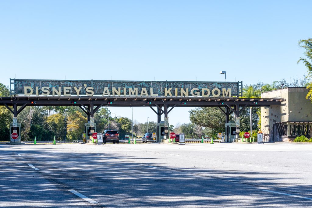 The entrance to Animal Kingdom in Orlando, Florida, USA